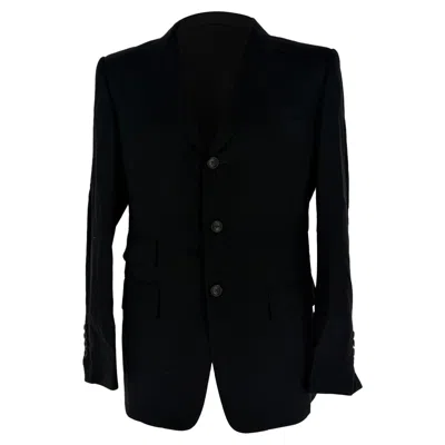 Pre-owned Tom Ford Single-breasted Blazer In Black Wool