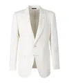 Tom Ford Single-breasted Blazer In White