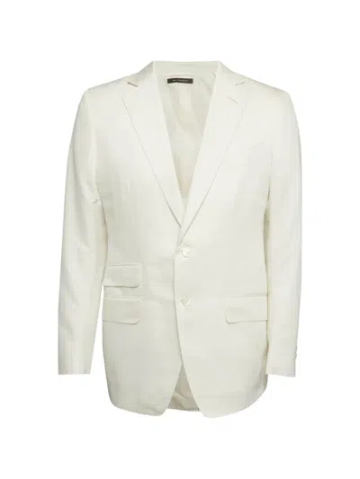 Pre-owned Tom Ford Single-breasted Blazer In White