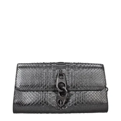 Tom Ford Skin Clutch Women's Bag In Gray