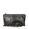 Tom Ford Gray Skin Handbag In Black