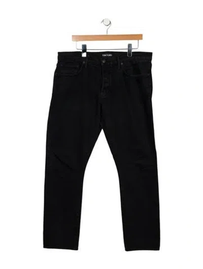 Pre-owned Tom Ford Skinny Jeans In Black