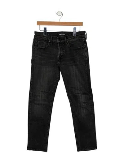 Pre-owned Tom Ford Skinny Jeans In Black