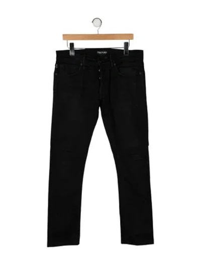 Pre-owned Tom Ford Skinny Jeans In Black