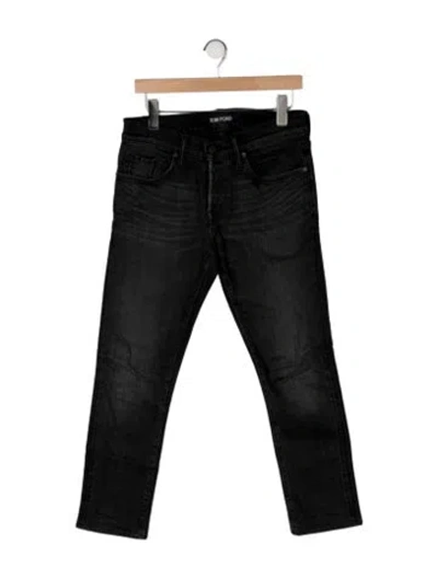 Pre-owned Tom Ford Skinny Jeans In Black