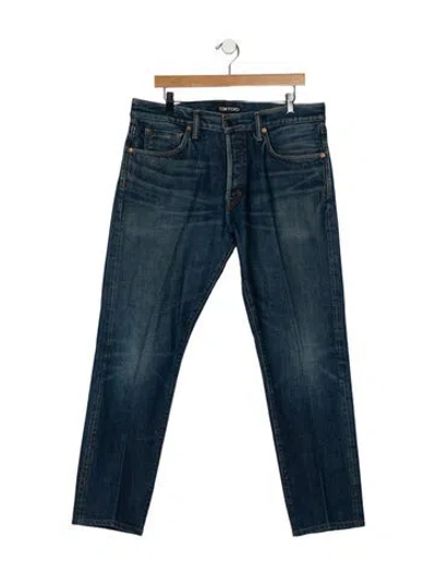 Pre-owned Tom Ford Skinny Jeans In Blue