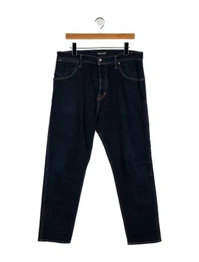 Pre-owned Tom Ford Skinny Jeans In Blue