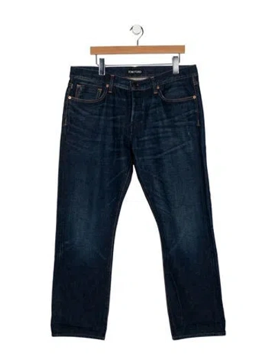 Pre-owned Tom Ford Skinny Jeans In Blue