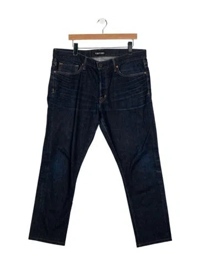 Pre-owned Tom Ford Skinny Jeans In Blue
