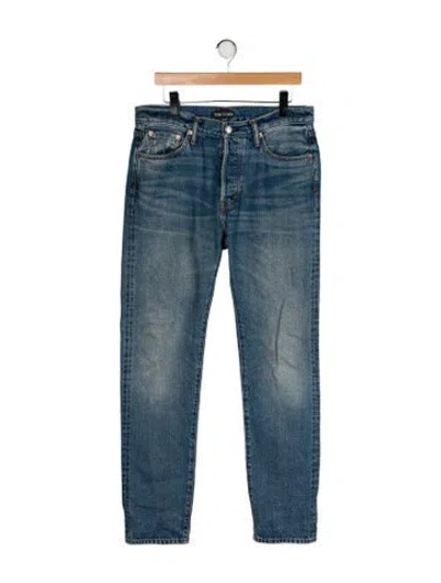 Pre-owned Tom Ford Skinny Jeans In Blue