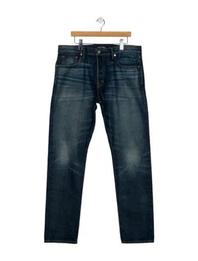 Pre-owned Tom Ford Skinny Jeans In Blue