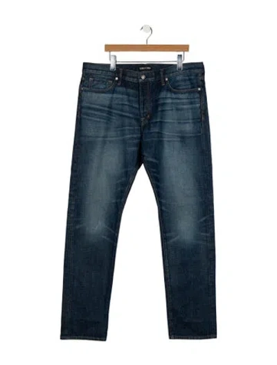 Pre-owned Tom Ford Skinny Jeans In Blue