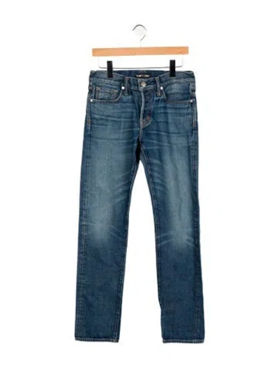 Pre-owned Tom Ford Skinny Jeans In Blue