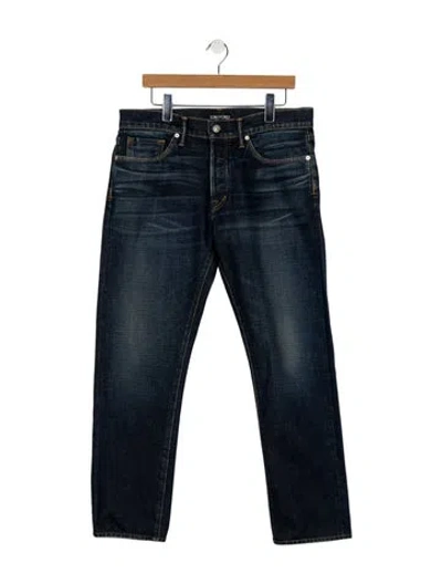 Pre-owned Tom Ford Skinny Jeans In Blue