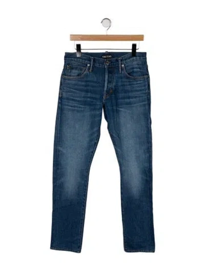 Pre-owned Tom Ford Skinny Jeans In Blue