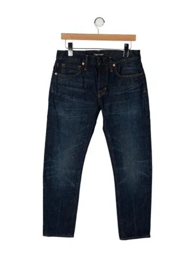 Pre-owned Tom Ford Skinny Jeans In Blue