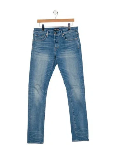 Pre-owned Tom Ford Skinny Jeans In Blue