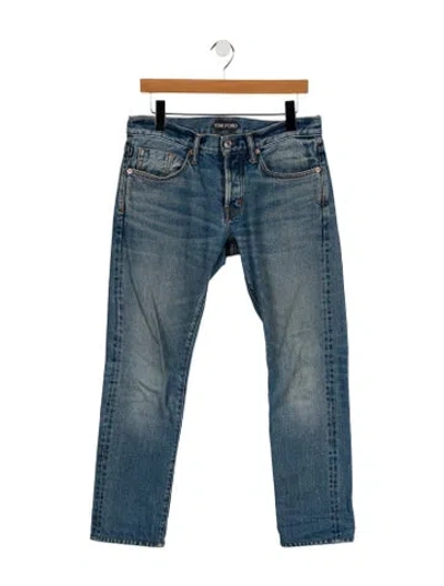 Pre-owned Tom Ford Skinny Jeans In Blue
