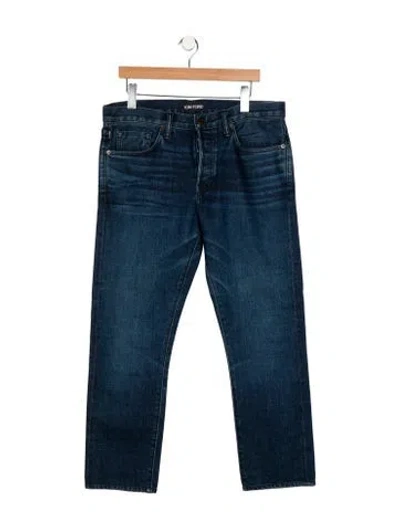 Pre-owned Tom Ford Skinny Jeans In Blue