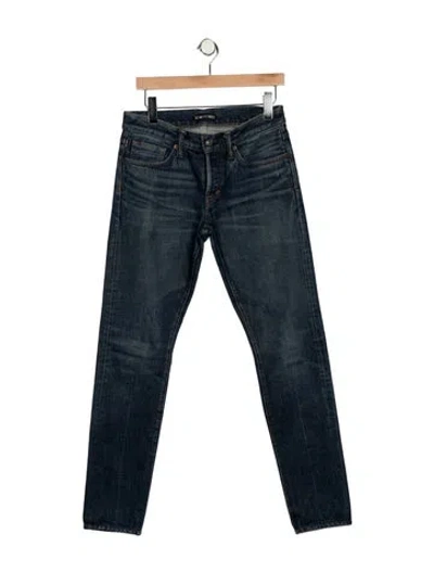 Pre-owned Tom Ford Skinny Jeans In Blue