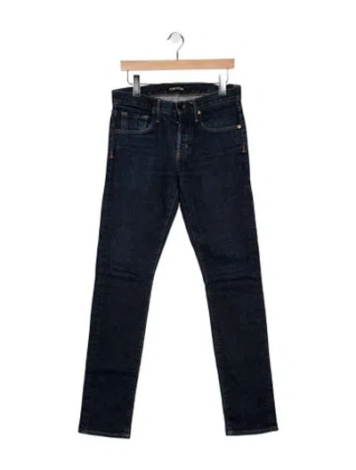 Pre-owned Tom Ford Skinny Jeans In Blue
