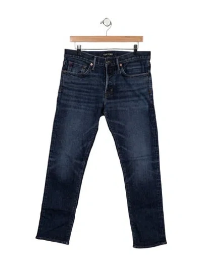 Pre-owned Tom Ford Skinny Jeans In Blue