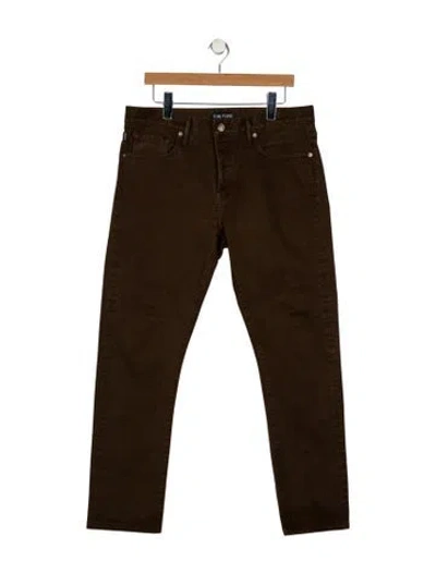 Pre-owned Tom Ford Skinny Jeans In Brown