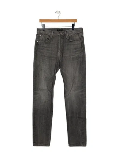 Pre-owned Tom Ford Skinny Jeans In Gray