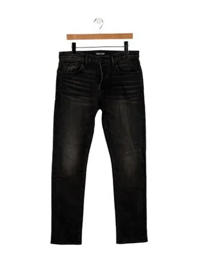 Pre-owned Tom Ford Skinny Jeans In Gray