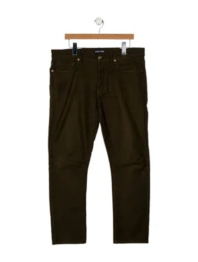 Pre-owned Tom Ford Skinny Jeans In Green
