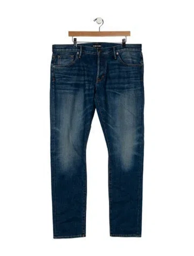 Pre-owned Tom Ford Skinny Jeans W/ Tags In Blue