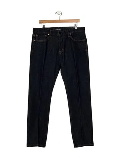 Pre-owned Tom Ford Skinny Jeans W/ Tags In Blue