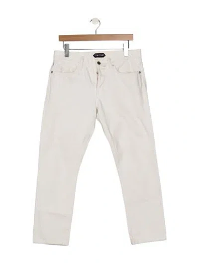 Pre-owned Tom Ford Skinny Jeans In White