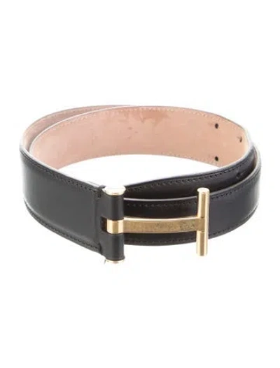 Pre-owned Tom Ford Skinny Leather Belt Kit In Black