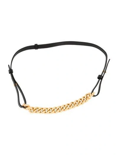 Pre-owned Tom Ford Skinny Leather Waist Belt In Black