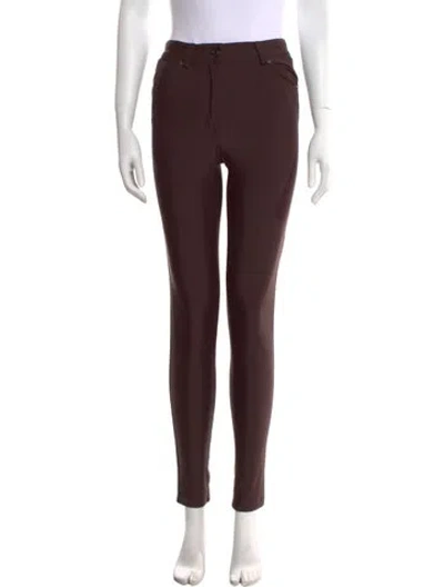 Pre-owned Tom Ford Skinny Leg Pants In Burgundy