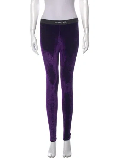 Pre-owned Tom Ford Skinny Leg Pants In Purple