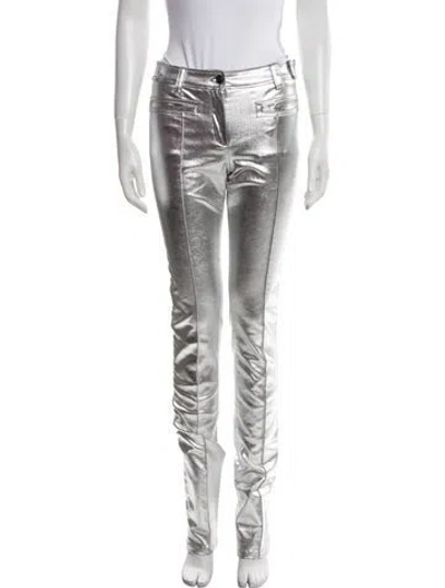 Pre-owned Tom Ford Skinny Leg Pants In Silver