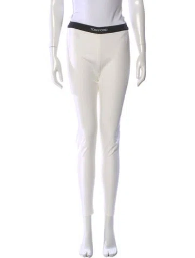Pre-owned Tom Ford Skinny Leg Pants In White