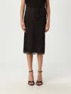 Tom Ford Knitted Midi Skirt In Black