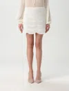 Tom Ford Crochet Mini Skirt With Elastic Waistband In White