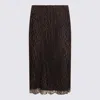 Tom Ford Black And Brown Skirt In Brown