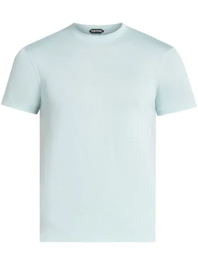 TOM FORD SKY BLUE COTTON T-SHIRT