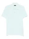 Tom Ford Sky Blue Solid Polo In Sky Blue