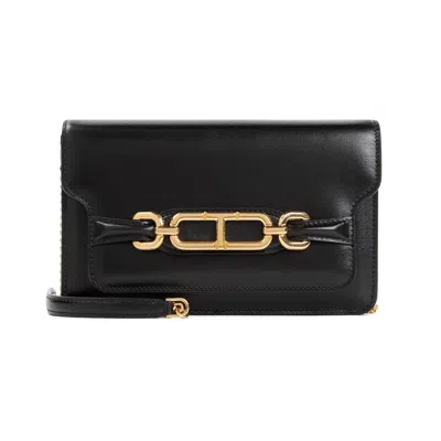 Tom Ford Sleek Black Leather Handbag For Women