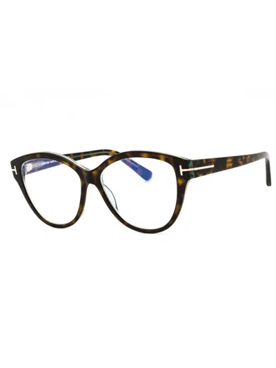 Tom Ford Sleek Cat Eye Eyeglasses For Women - Ft5954-b Style In Purple