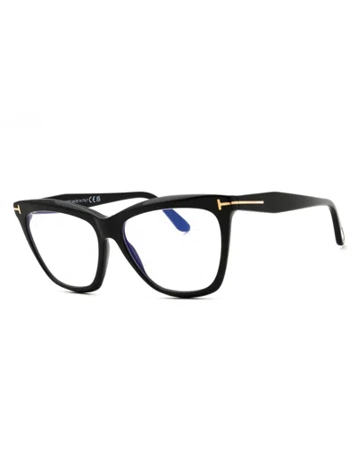 Tom Ford Sleek Cat-eye Eyeglasses For Women In Black