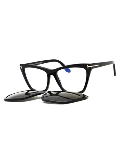 Tom Ford Sleek Cat-eye Eyeglasses For Women In Neutral