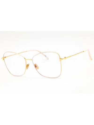 Tom Ford Sleek Cat-eye Women's Eyeglasses In 025 - Ivory/clear Demo Lens