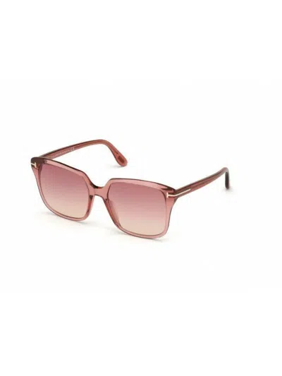Tom Ford Sleek Rectangular Sunglasses For Women - Mini Ft0788 Style In Pink